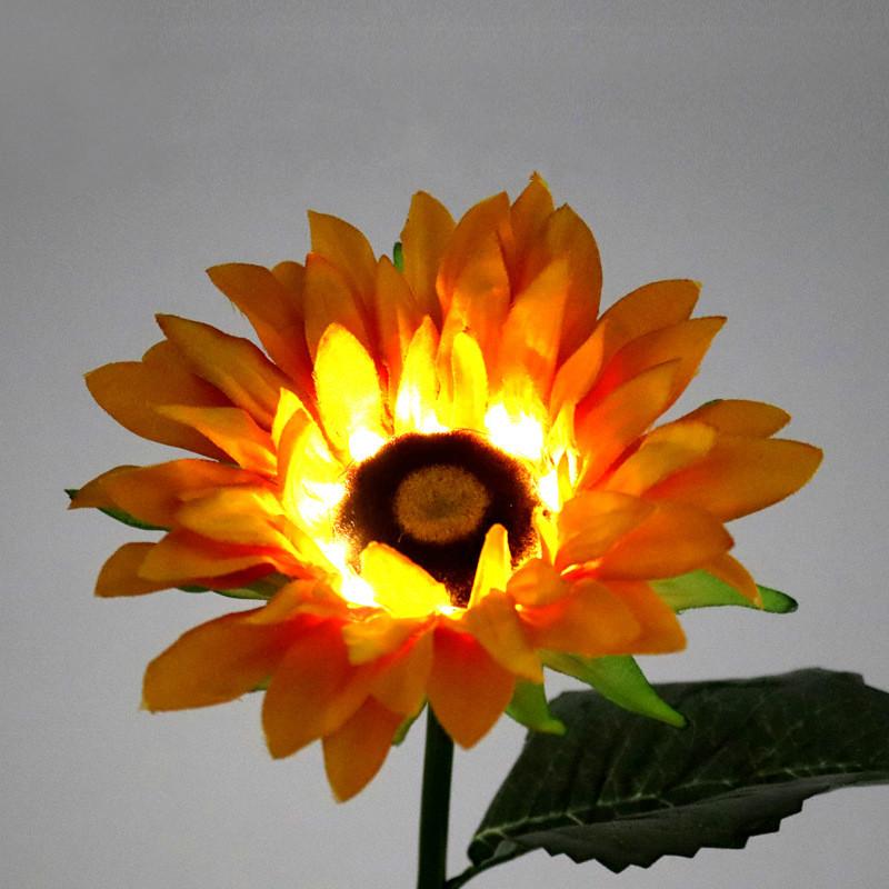 LED Light Source Solar Sunflower Decorative Lantern Romantic Atmosphere Light Home Decor