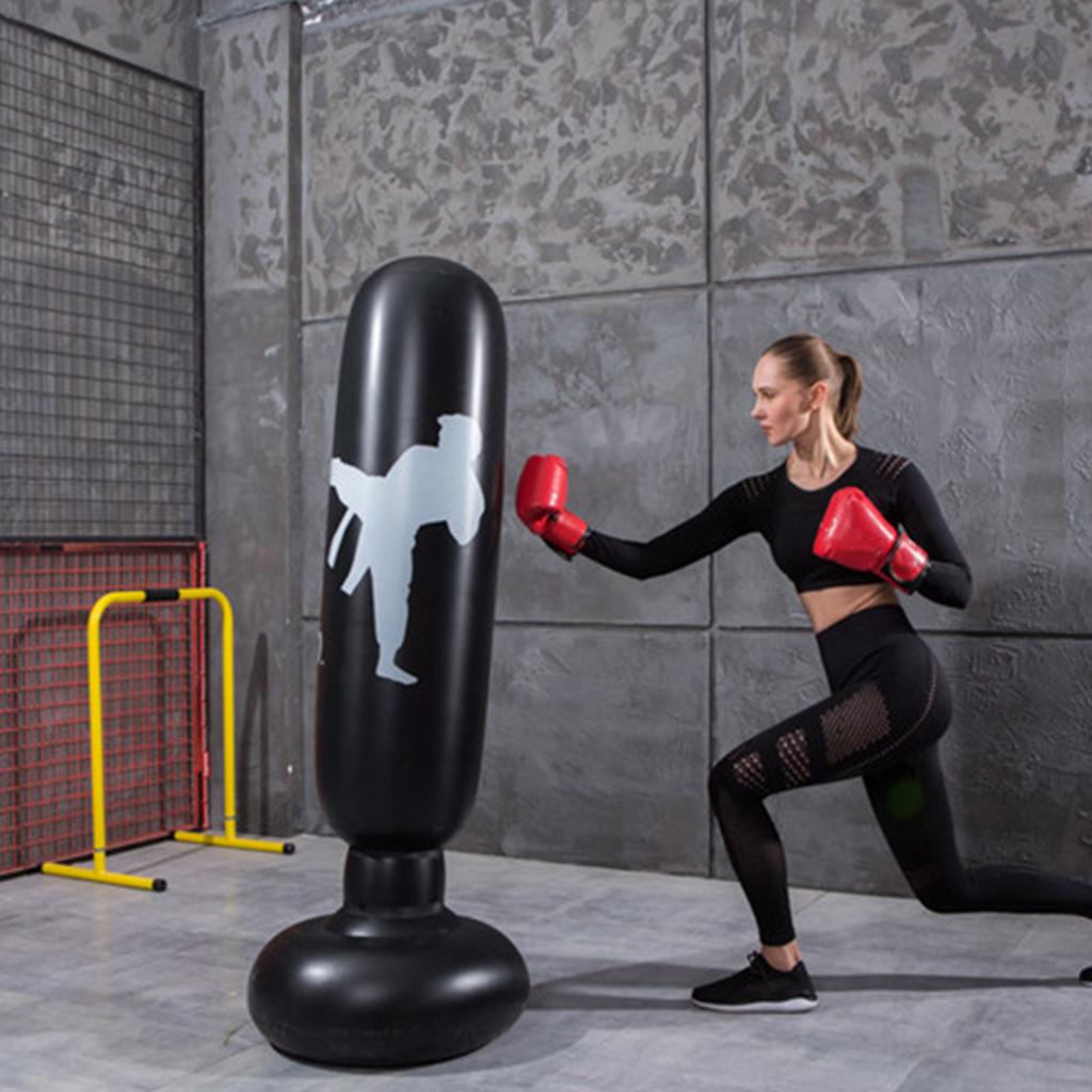 1.6m Adult Inflatable Boxing Bag Thickening Vertical Boxing Fight Column Children