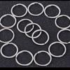 10Pcs/Pack New Pocket Clasps Chain Loop Stainless Steel Split Key Ring Keychain