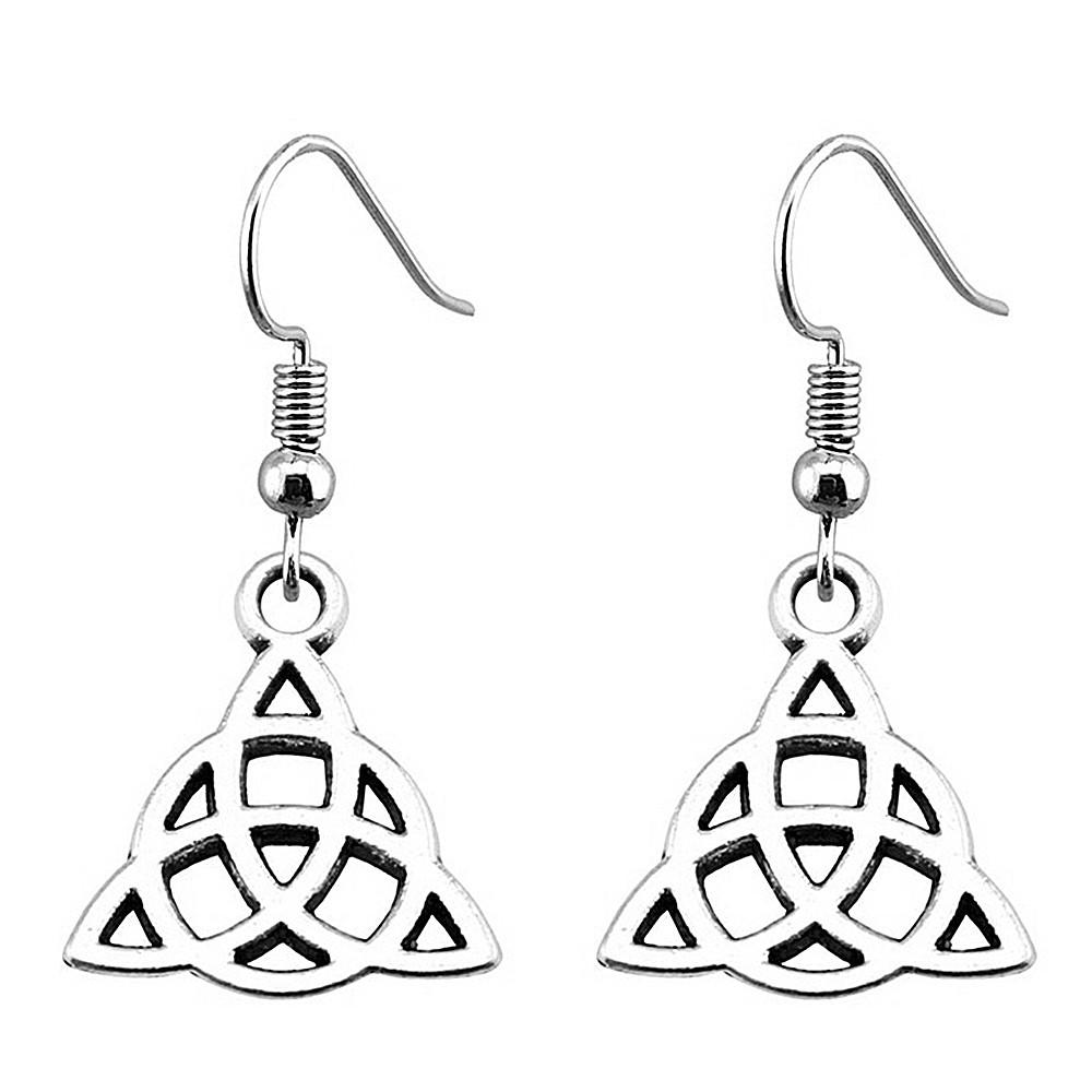 Drop & Dangle Earring Celtic Hexagram Kids' Jewelry MaterialsEarring Size 18x19mm QE006