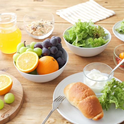 Astro Japanese-Made Bowl Set, White, Approx. 17cm x 2, Antibacterial, Heat-Resistant, with Perforated and Perforated Lids, Drainer, Grater, Time-Savin