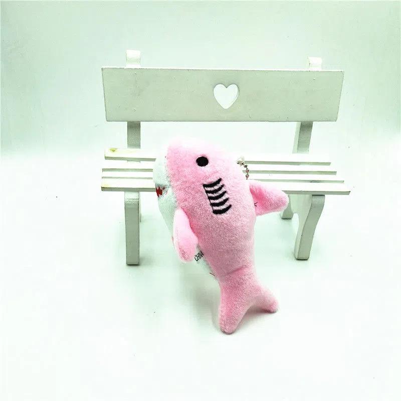 Grey Shark Plush Keychain - Creative Small Shark Pendant