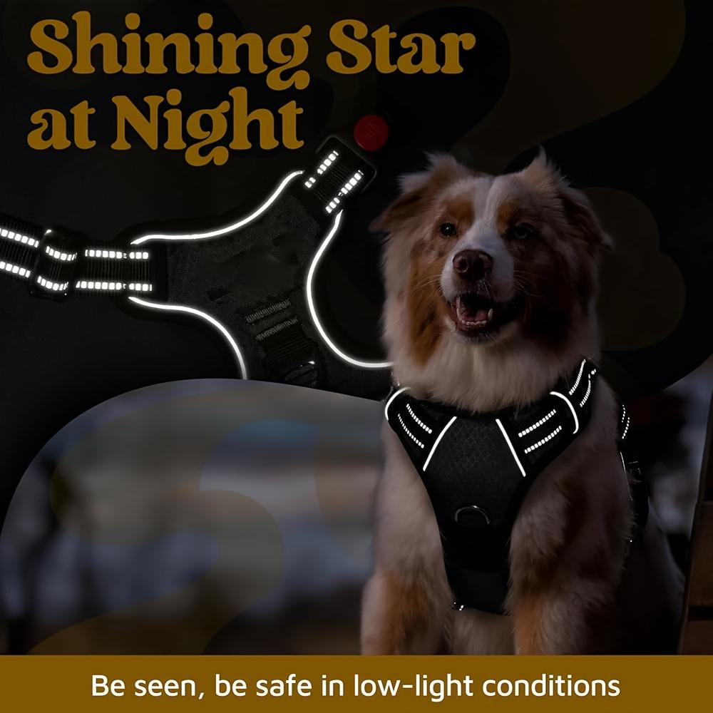 1 Piece of Non Pull Dog Vest Adjustable Service Vest with Reflective Strip Suitable for Training Dog Walking Equipment Adjustable Dog Vest