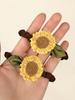 2pcs Sunflowers Hair Rope Hair Rings, Fixed Hair and Ponytail, Suitable for Thick Hair Thin Hair, Suitable for Women and Girls,