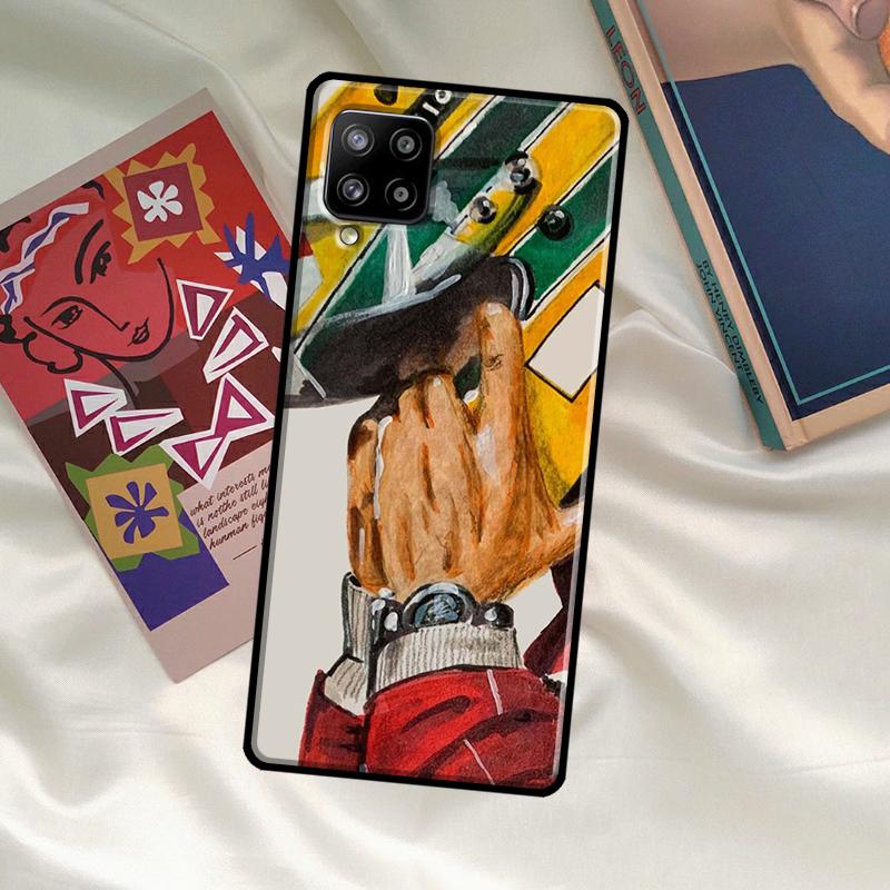 Racing Ayrton Senna Case For Samsung Galaxy A52 A32 A12 A33 A06 A16 A26 A36 A56 A15 A53 A13 A34 A54 A14 A35 A55