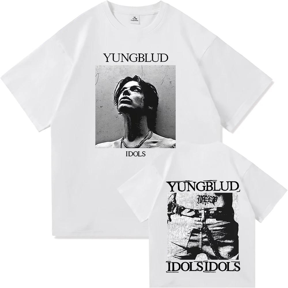 YUNGBLUD IDOLS The World Tour 2025 Tshirt Cotton Short Sleeve Male Tshirts Casual Fashion Men Women T Shirt Unisex Streetwear