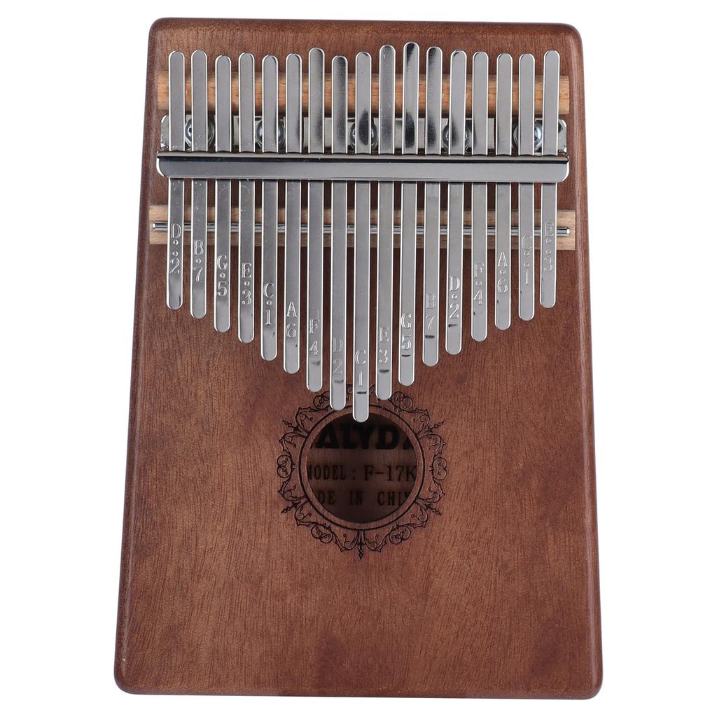 Kalimba 17 Key Maple Thumb Piano Tuning Hammer Portable Finger Instrument for Beginner
