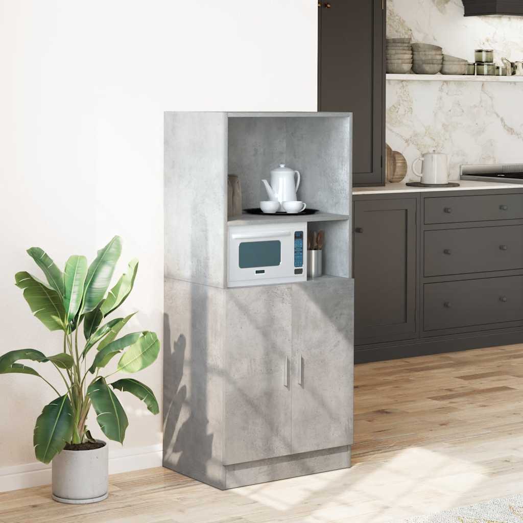 Vidaxl Küchenschrank, Beton Grau, 57x41,5x131,5 cm