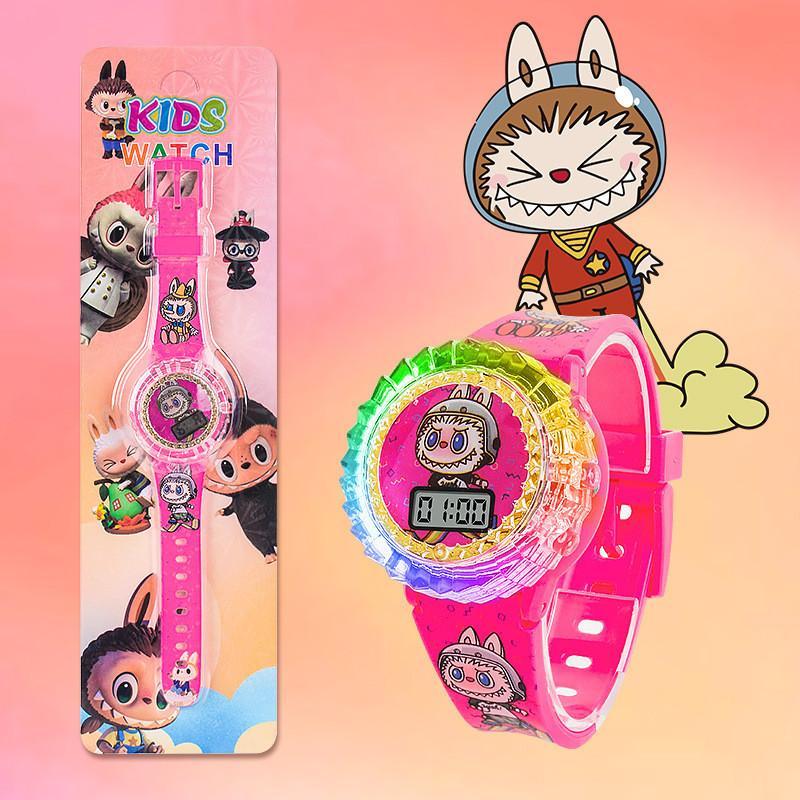 Kinder Cartoon LED Uhr mit Iron Man Batman Frozen Hello Kitty Design für Schulkinder