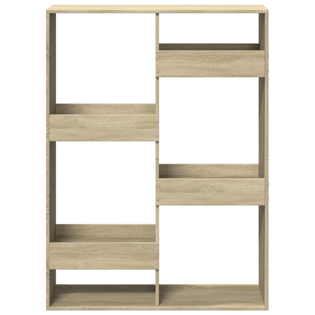 Vidaxl Regał, Dąb Sonoma, 100X33X135 Cm, Materiał Drewnopochodny