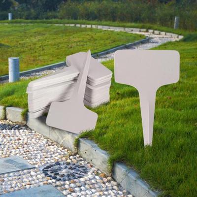 100pcs 6 X10cm Plastic Plant T-type Tags Markers Nursery Garden Labels