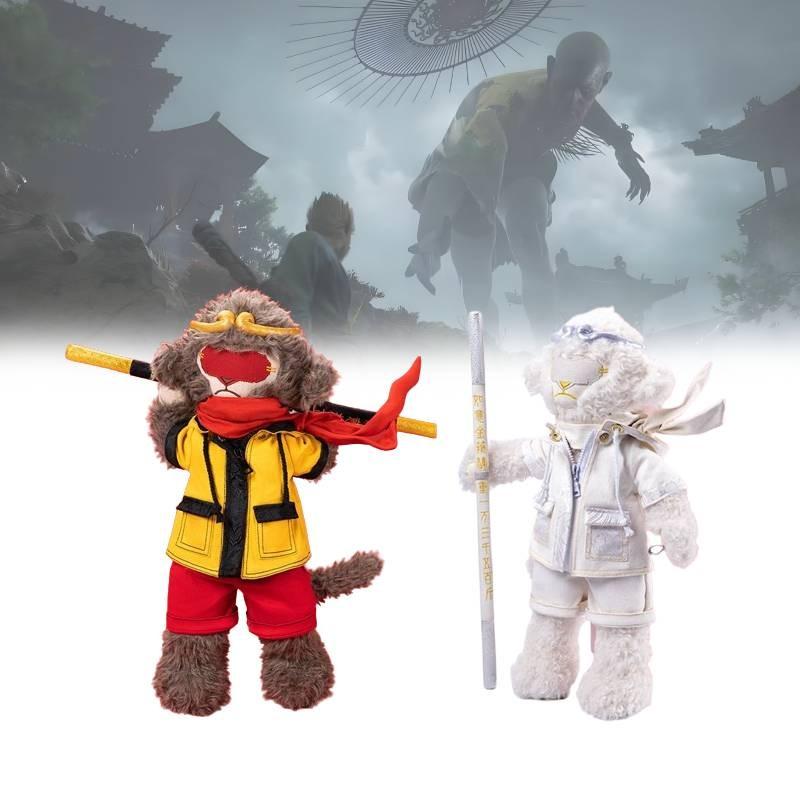 Wukong Black Myth Plush Toys Cute Cartoon Boys Birthday Holiday Dolls Gifts