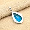 Awesome Blue Topaz Gemstone Handmade 925 Solis Sterling Silver Jewelry Pendant For Women
