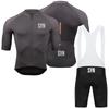 -Anti-UV Cycling Jersey Set for Men Breathable Racing Sport MTB Bike Clothing Suit Summer