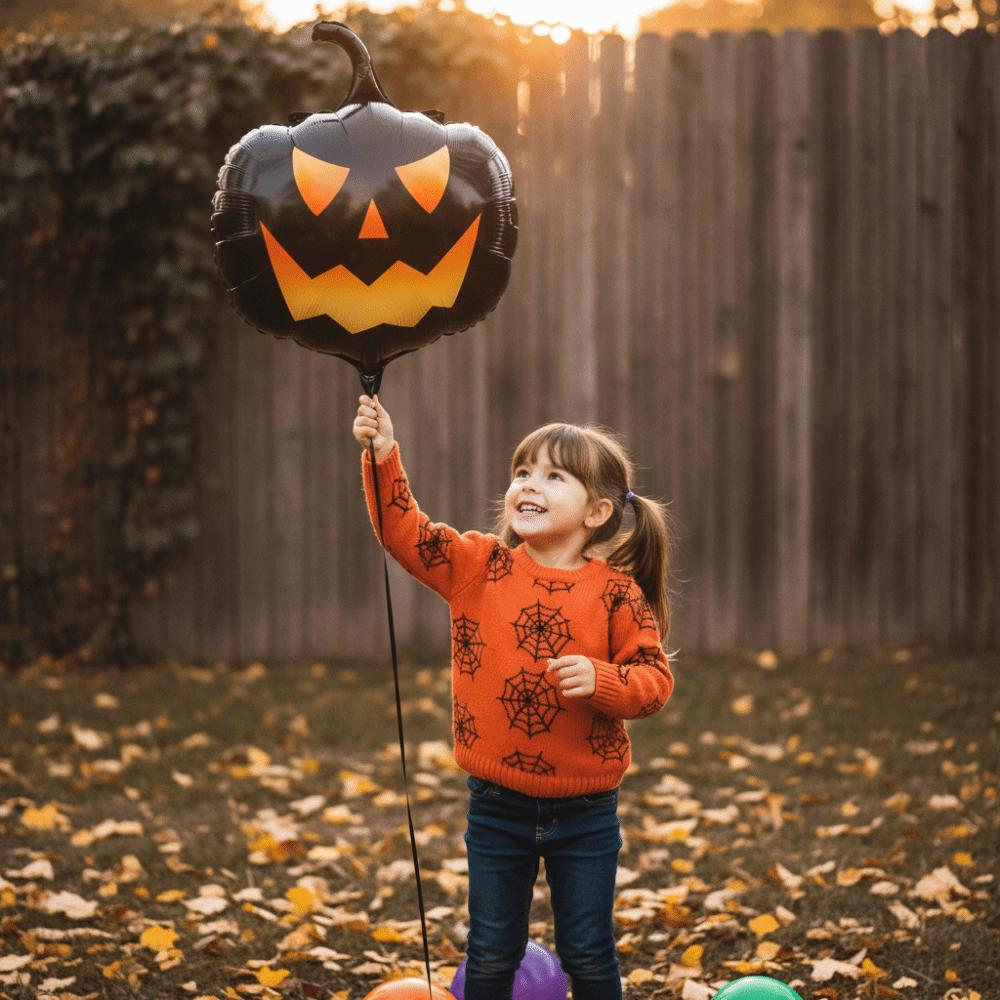 Skulls Halloween Balloons Double-sided Pumpkin Head Balloons Pumpkin Balloons Home Decoration