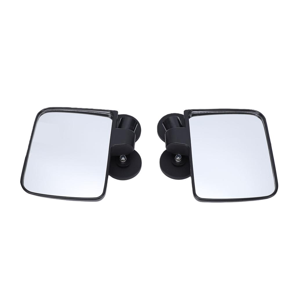 1 Pair Golf Cart Rear View Side Mirror Large HD Glass Magnetic Mirrors Universal for Tractors