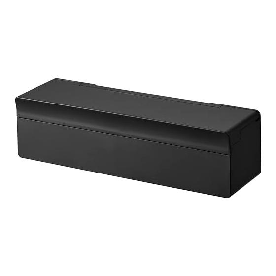 Yamazaki Jitsugyo (Yamazaki) Magnetic Cutting Board Sheet Case Black Approx. W30 x D8.7 x H8cm (Lid Open: H15.5cm) Tower Storage in Box Cutting Board