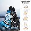 Custom Name CAB Football Blanket Flannel Blanket for Camping, Hiking, Garden Parties, Picnic Essentials,gift for family and friend