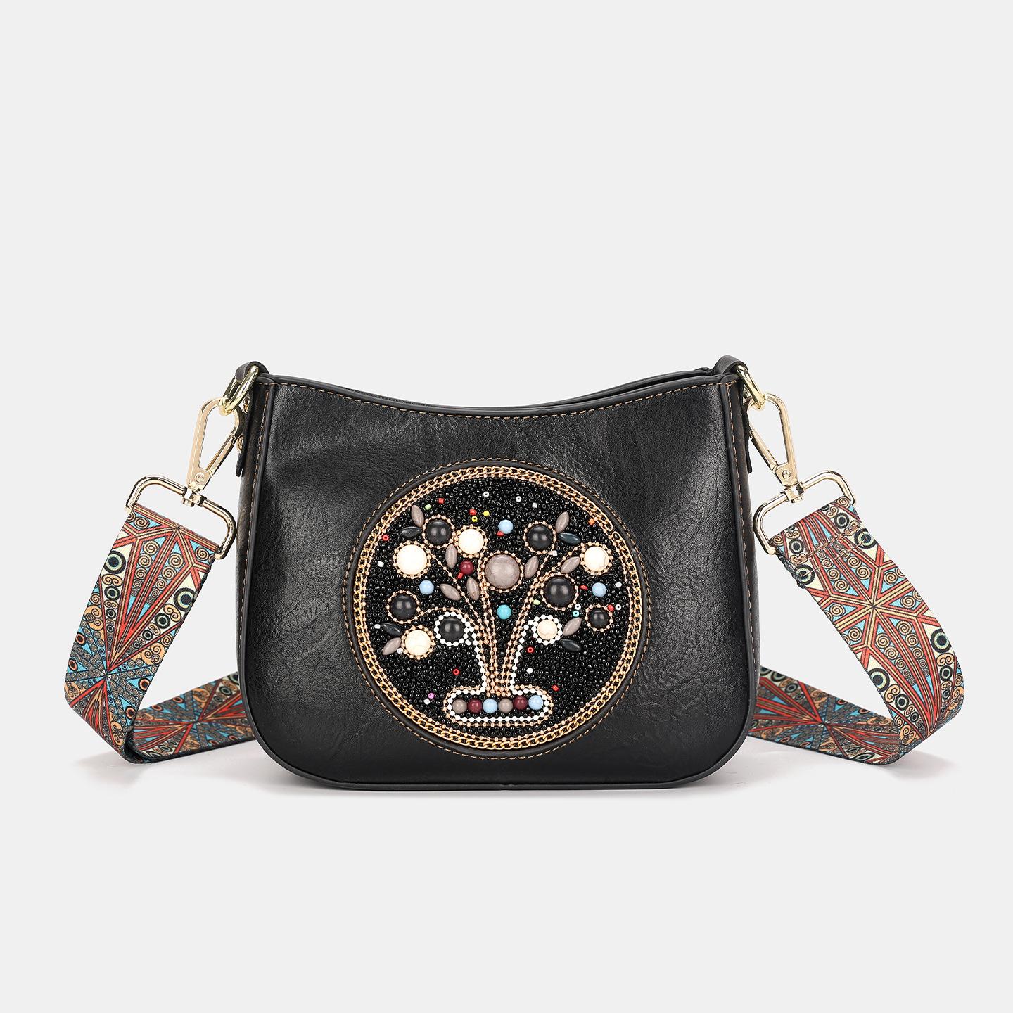 

Национальный стиль легкая роскошь ощущение мягкий прочный модный изысканный легкий для поездок на работу на открытом воздухе пляжная кроссбоди сумка через плечо