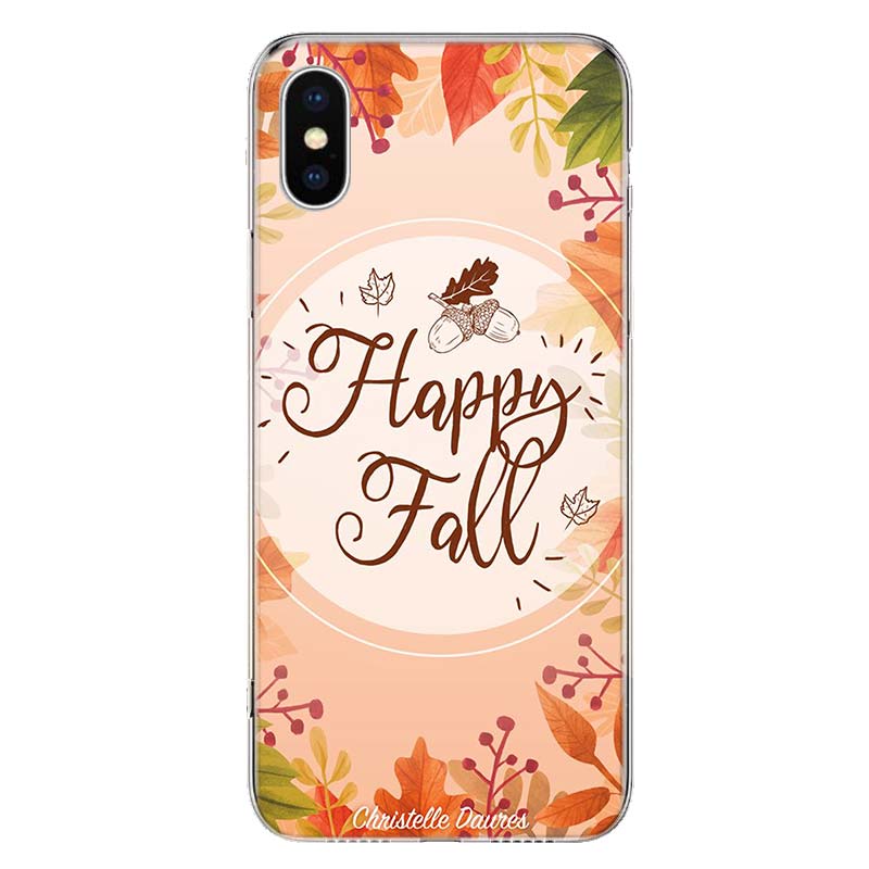 

Чехол для телефона «Счастливая осень» с изображением тыквы для Apple iPhone 11 12 13 Pro XR X XS Max 7 8 6 6S Plus + Mini 5S SE с принтом iPhone 5 5S