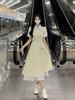 Fake Two-piece Plaid Dress Girl Student New Middle School High School Student Retro National Style Small Milk Good Dress