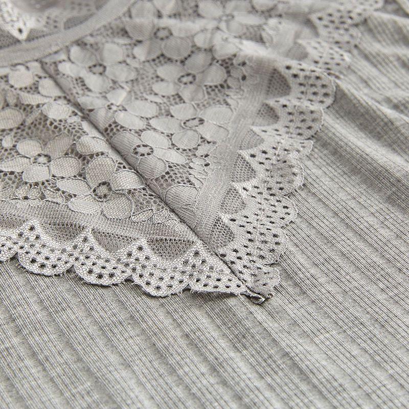 Lace Vest Women's Ribbed Modal Loose Sleeveless Solid Color Top, Base Shirt Plus Size Summer Trend