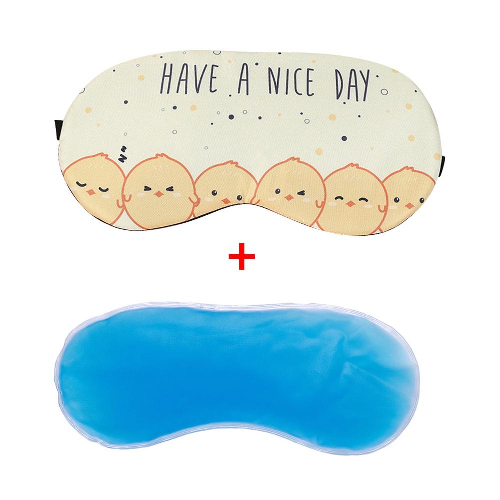 

Творческий компресс для сна, маска для глаз, обеденный перерыв, ледяной мешок, мультяшный милый компресс со льдом, затемняющая маска для глаз, дорожная медицинская помощь 5