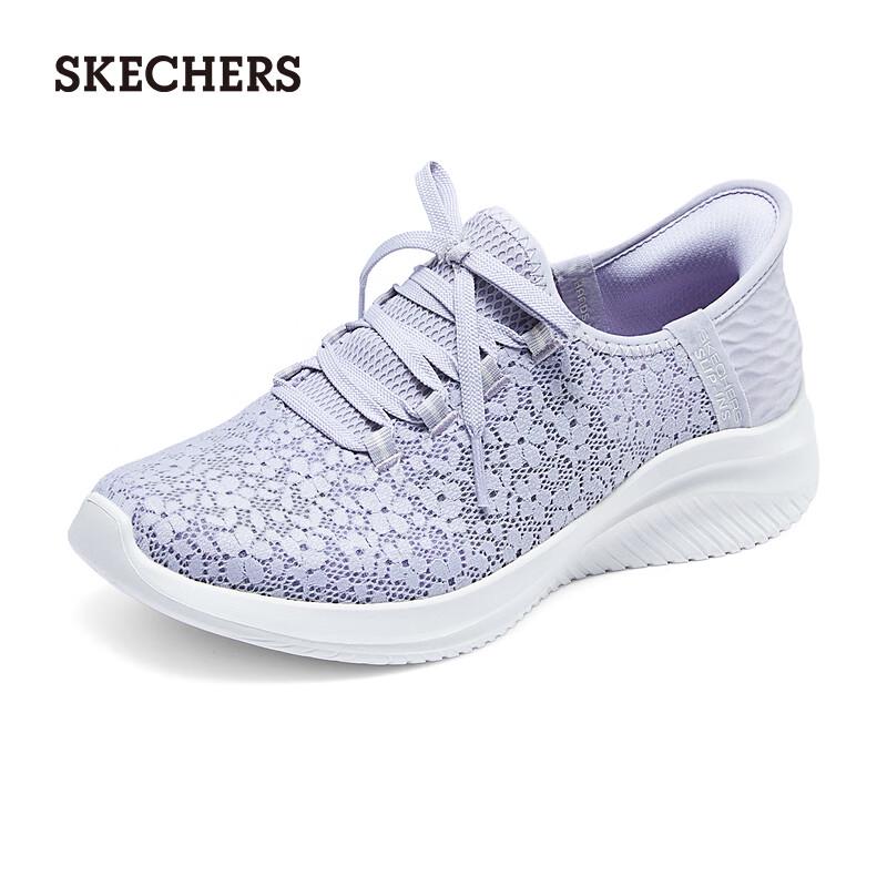 Skechers Women s Slip-On Athletic Lace Shoes 150169 US 5.5 лавандовый