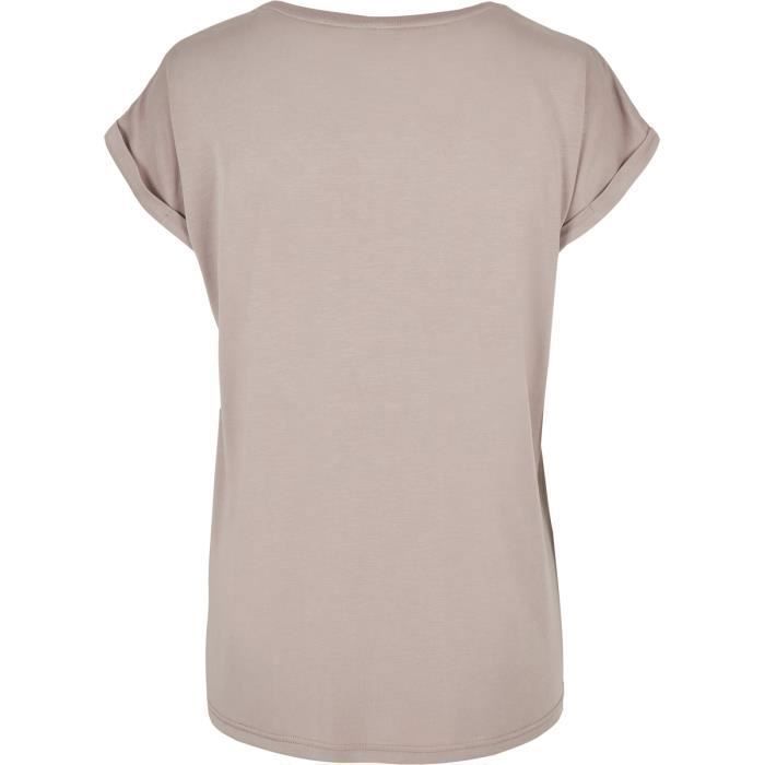T-shirt femme - Urban Classics - Modal - Rose - Manches courtes - Coupe loose