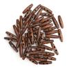 50Pcs Dark Coffee Wood Toggle Buttons Olive Shape Sewing Buttons 2 Holes Buttons  DIY Clothing
