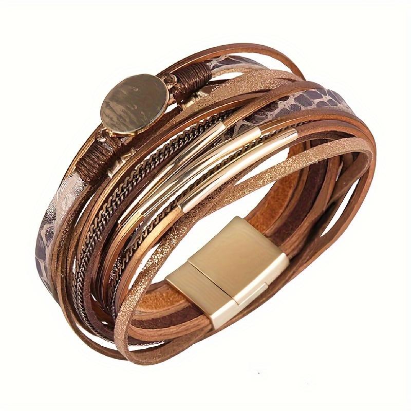 Vintage Bohemian Multi Layer Bracelet | Handmade with Gold Accents, Women's Wristbands Exude A Fashionable Feel, Perfect for Casual Wear