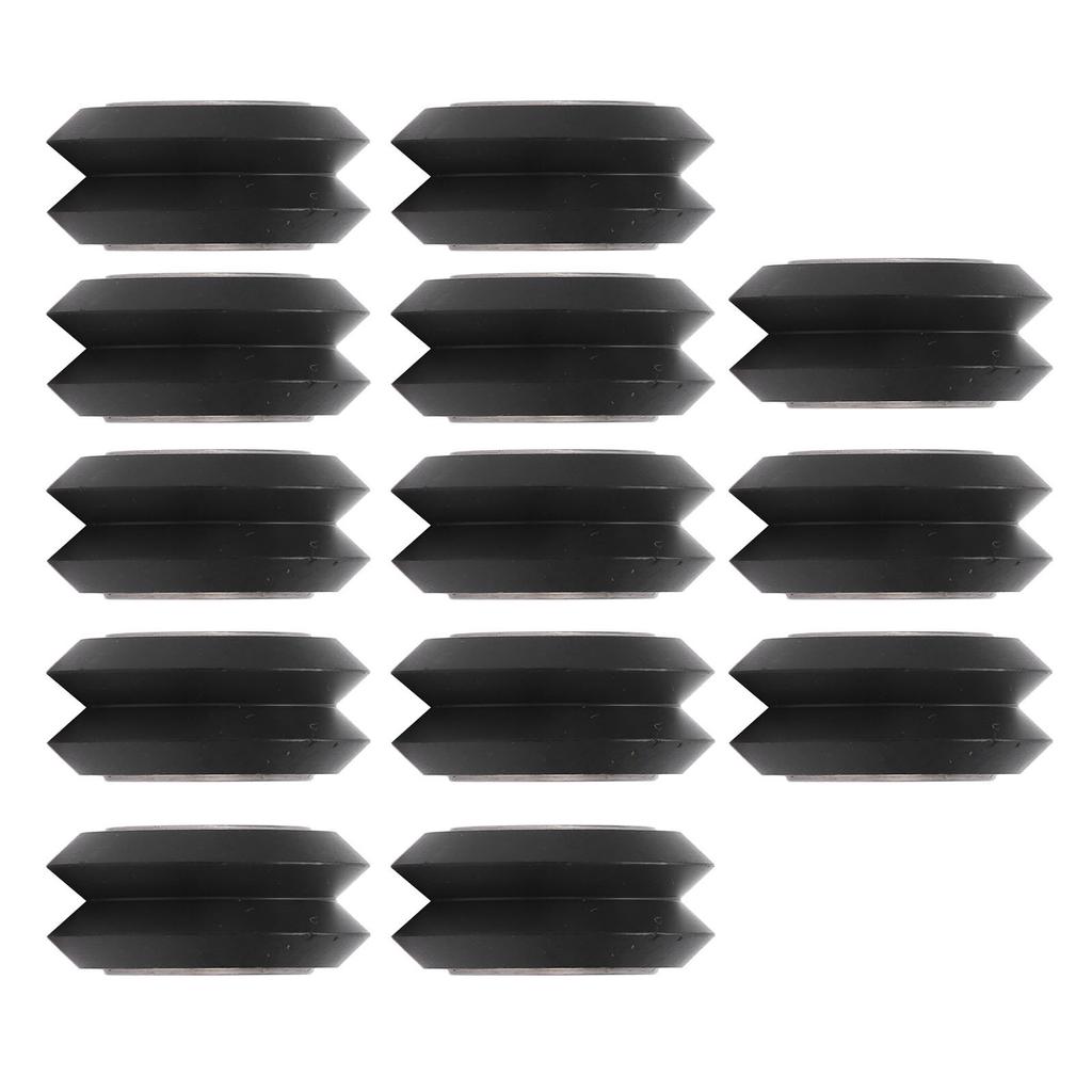 13Pcs 3D Printer Wheel POM V Shape Wear Resistance 3D Printer Wheel Bearing 625ZZ Black