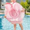 Inflatable Pool Float Bowknot Swimming Hoop Swimming Pool Float Rings Bowknot Swimming Rings Toy Inflatable Float Rings