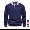 Erkekler İçin Yeni Sonbahar Moda Tasarım Polo Yaka Sweatshirtler Günlük ve Sosyal Giyim Kaliteli Pamuklu Erkek Sweatshirtleri