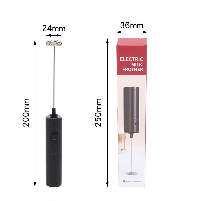 Elektrischer Milchaufschäumer Kaffeemaschine Handrührer Schneebesen Schaumbereiter Getränkemixer mit Ständer Küchenmilch Kaffee Eier Rührwerkzeug