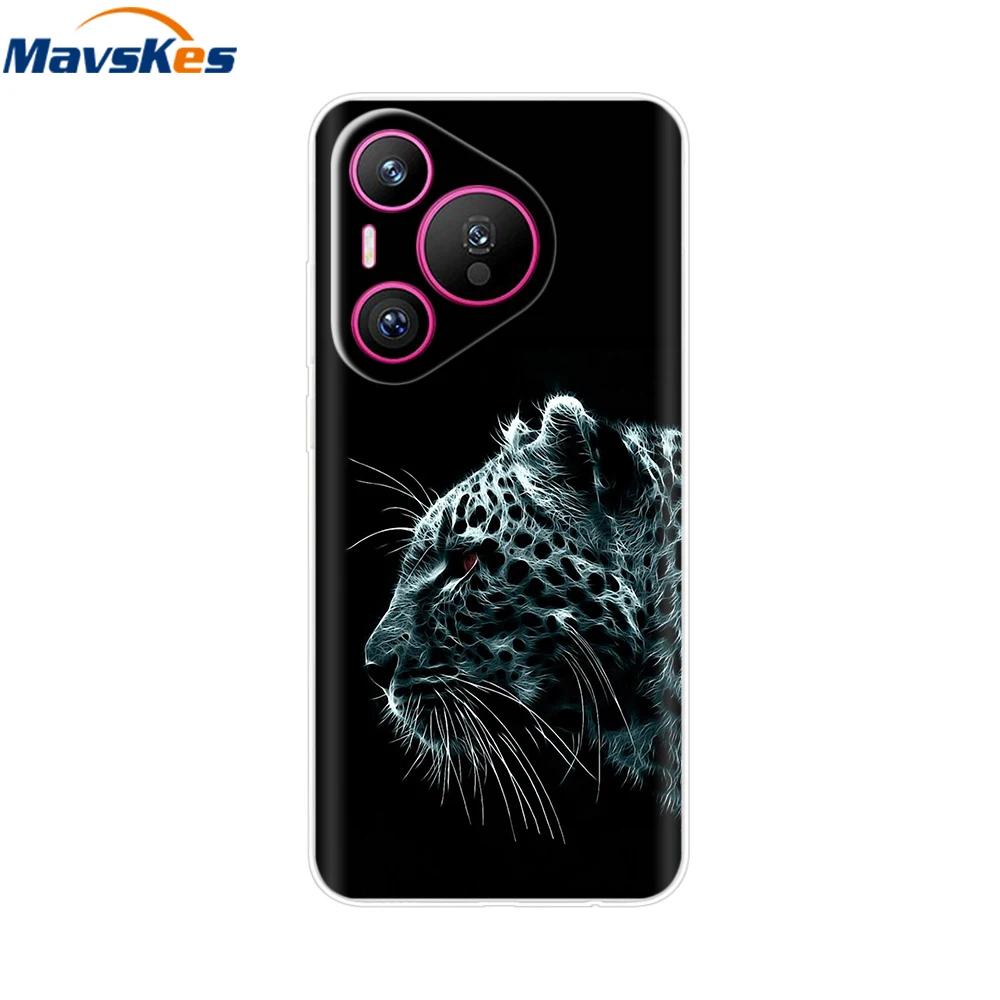 For Huawei Pura 70 Pro Case Pura 70 Clear Back Cover Pretty Girl Bumper Soft TPU Funda For Huawei Pura 70 Pro+ Pura70 Ultra Capa