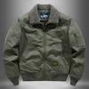 Winter Man Thicken Fleece Cargo Coat Turn Down Collar Zipper Men Pilot Jacket Outdoor Casual Pocket Male Outerwear