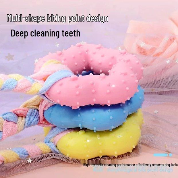 Exclusive Pet Toy: Durable, Bite-Resistant Cotton Rope Knot for Dogs with 0.01 Free Shipping for Newcomers