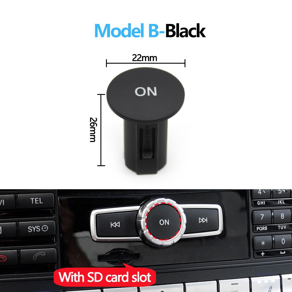 Tappo Pulsante Interruttore ON Manopola Pulsante Radio Lettore CD Console Centrale Auto Per Mercedes Benz W204 X204 W212 W207 W218 W166 W156 W172