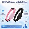 Rastreador GPS de Animal de Estimação Remoto Impermeável Rastreamento em Tempo Real Alerta de Movimento Coleira Anti-Perda Cão Gato Localizador Global para App Encontrar da Apple