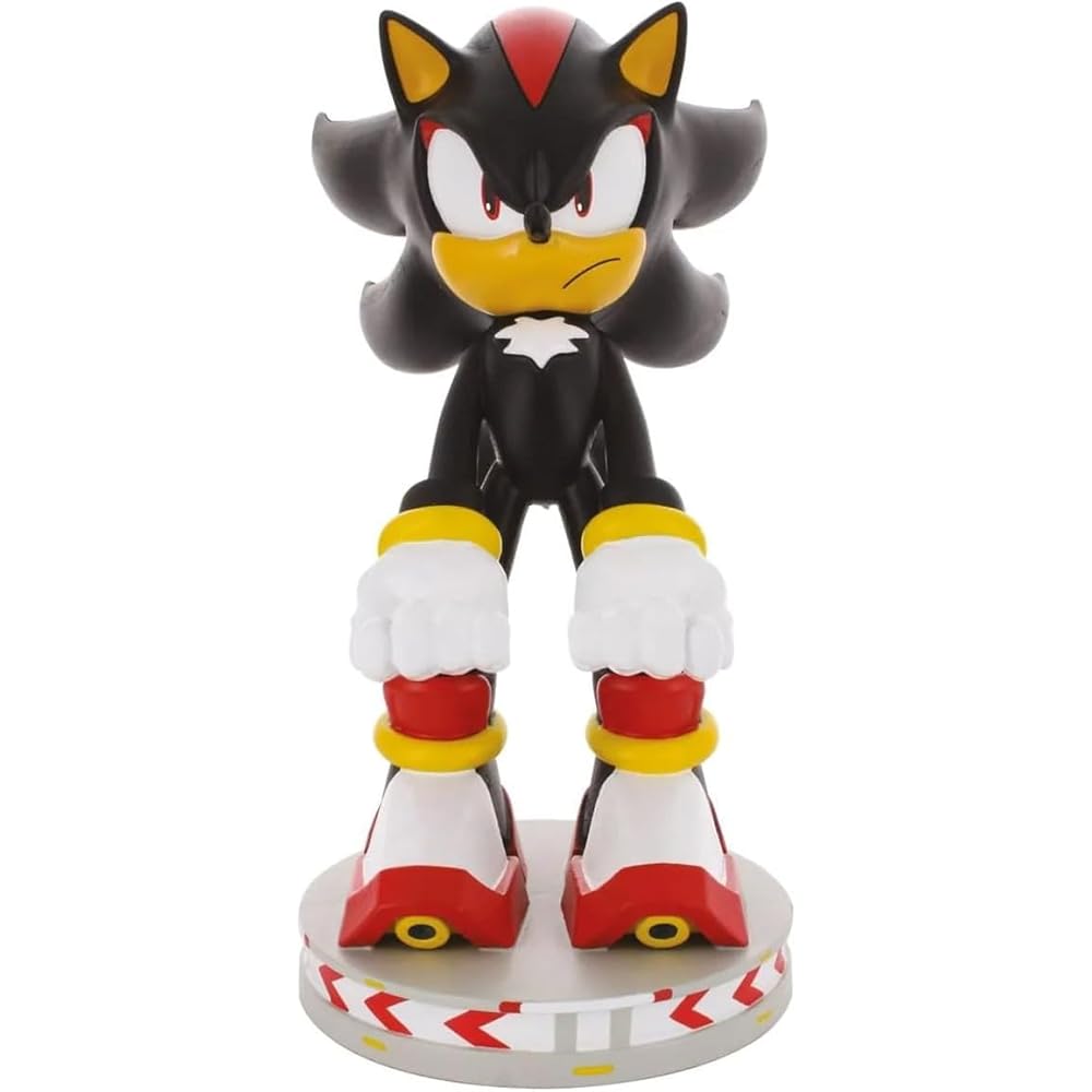 Sega Sonic Shadow the Hedgehog Cable Guys Controller and Phone Holder Collectible Device Stand Licensed Figure