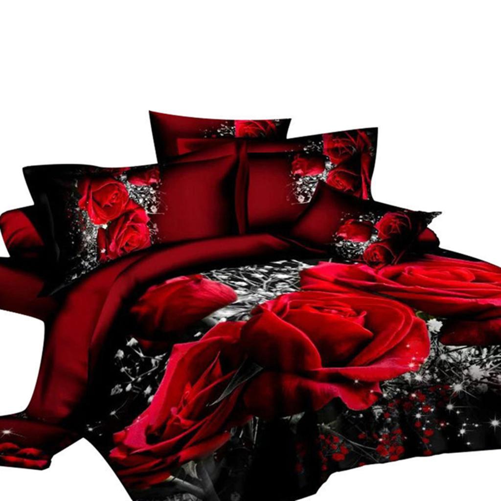 New Indulge In the Ultimate Comfort and Elegance with Luxurious Exquisite Rose Print Bedding Set, Elevating Your Sleep To a New