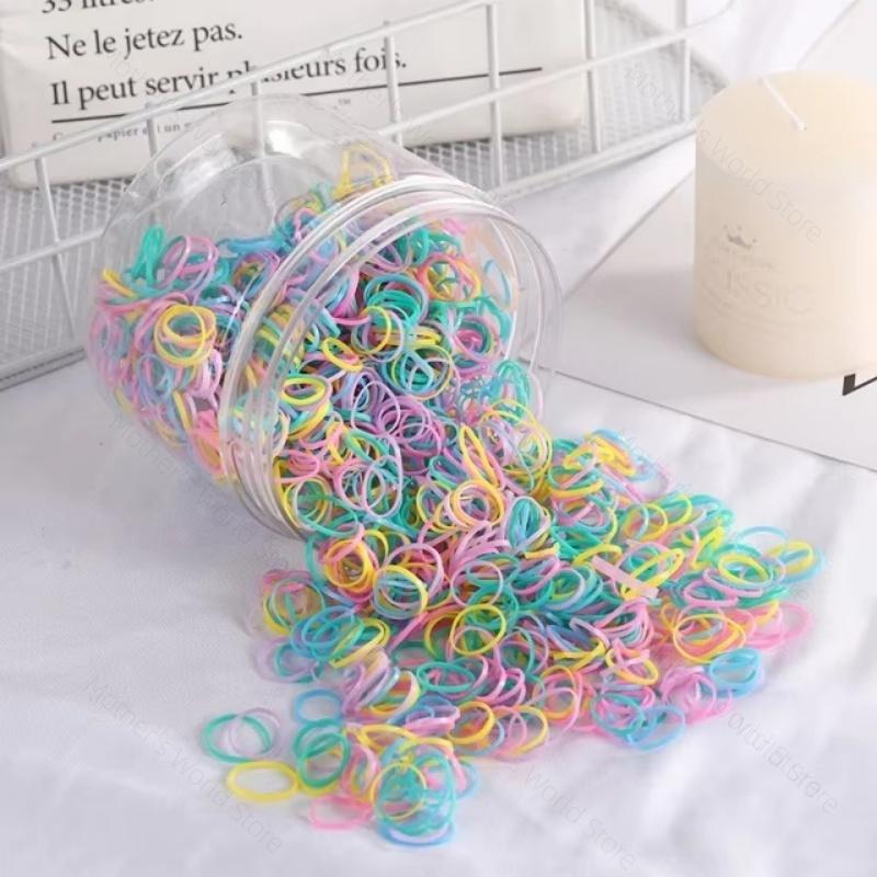 

1000pcs/Pack Grooming Cat Puppy Durable Elastic Stretchy Dog Headband No Stick Hair Pet Rubber Band Pet Supplies Accessories Box of 1000pcs