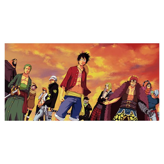 Klasické japonské anime One Piece Luffy Malba na plátno Umělecké plakáty Reprodukce Obrázky postav do pokoje Domácí dekorace Anime Plakát Bez rámu
