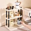 Desktop Multi-layer Storage Rack Nordic Luxury Home Decoration Plastic Multi-functional Living Room Organizing Storage Stand