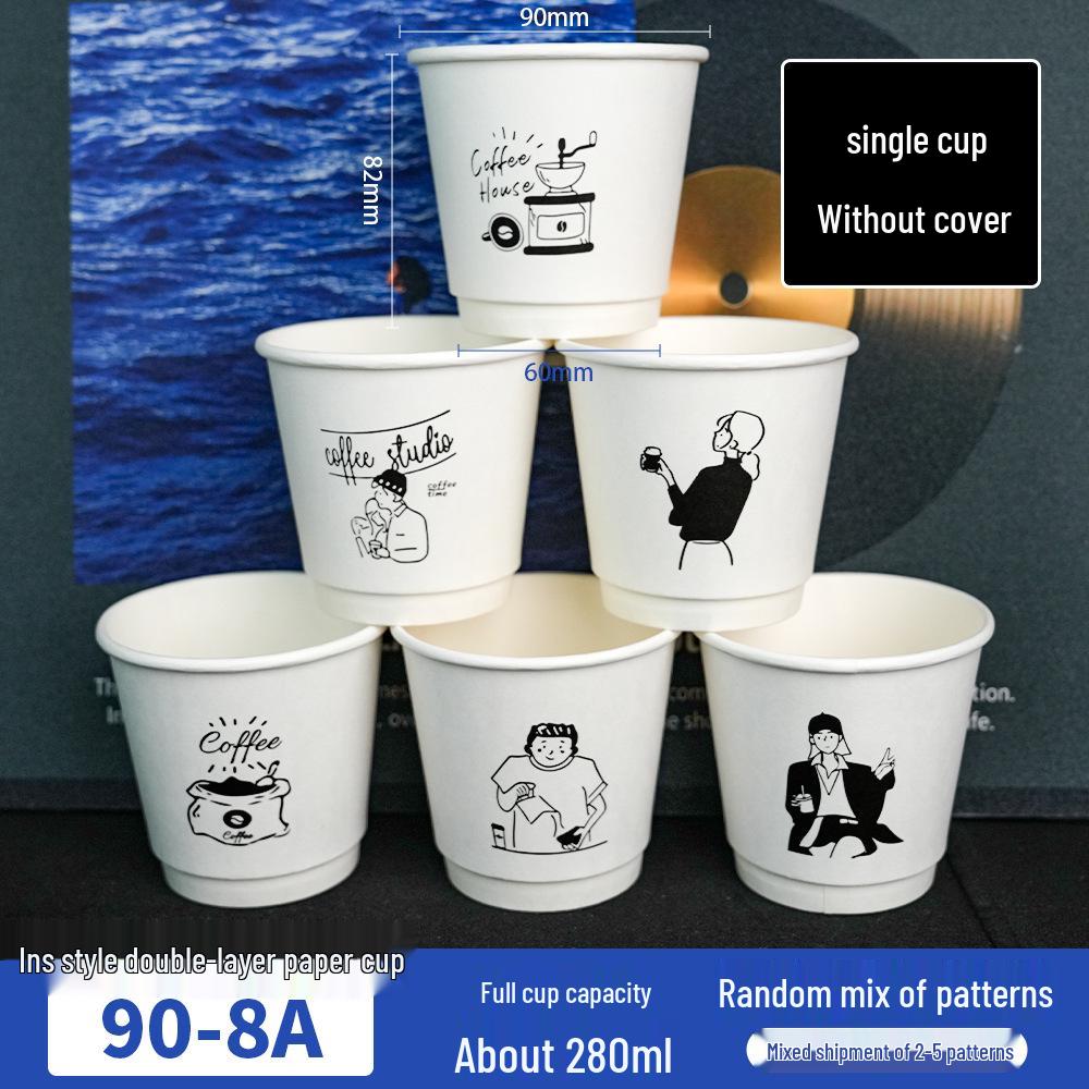 Influencer Insulated Leak-proof Disposable Cup with Custom Logo 500 Pieces