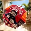 Football team.C Print Automatic Open Close Umbrella, Portable Foldable Umbrella, for Outdoor Commute Camping Trip, Ideal Birthday Gift