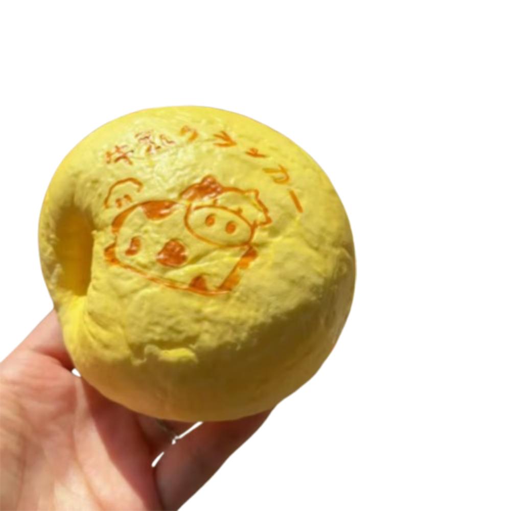 Moist Thick Simulated Bread Toast Squeeze Finger Suction Slow Rising Milk Toast Cookie Squishy Toy Soft Texture Pinch