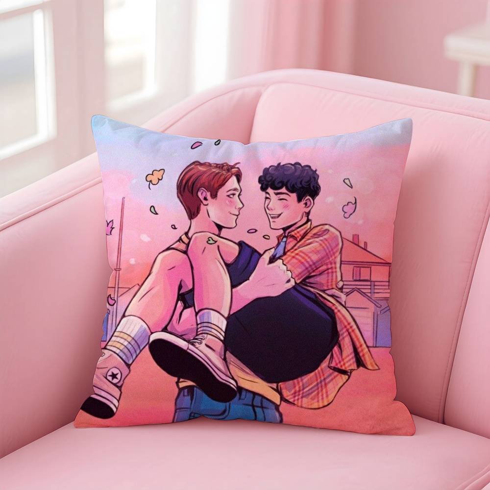 H-H-Heartstopper Pillow Case Safe Custom Photo Pillow, Anti-Fade Brushed Fleece Cushion, Maternal & Infant Safe.