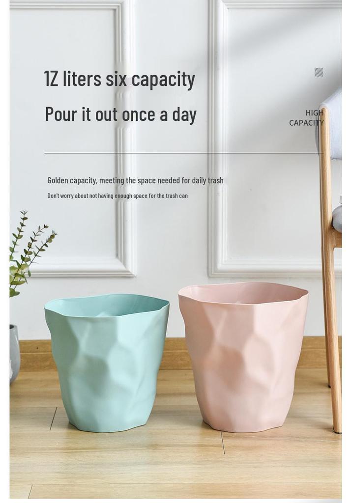Nordic Simple Design Creative Trash Can for Kitchen, Living Room, Bedroom, Bathroom